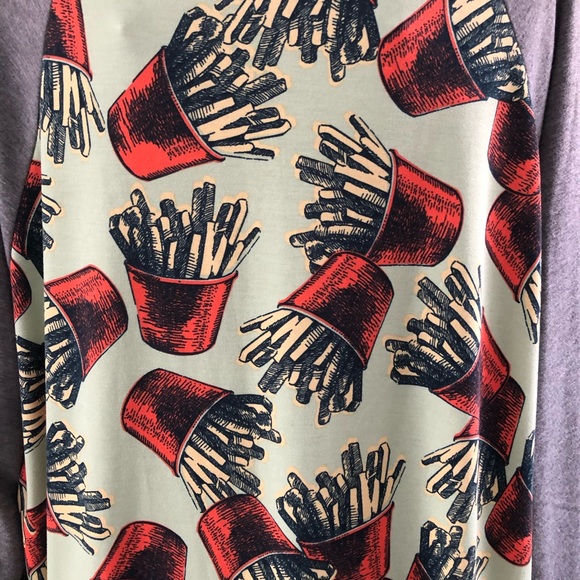 NWOT LulaRoe Randy French Fry Top - 2XL - Picture 3 of 4